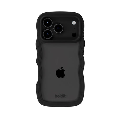 iPhone 17 Pro Max Holdit Wavy Cover - Black / Transparent