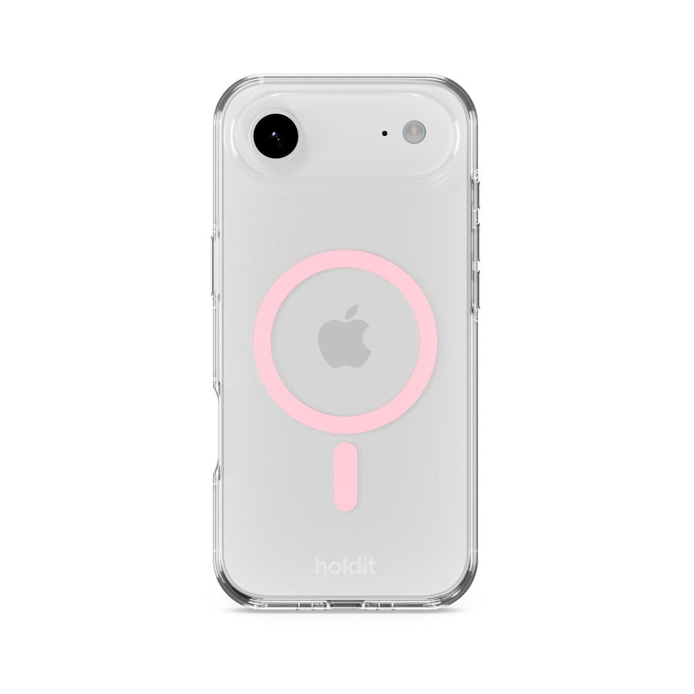 iPhone Air Holdit MagSafe Cover - Transparent / Pink