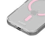 iPhone 17 Pro Holdit MagSafe Cover - Transparent / Pink