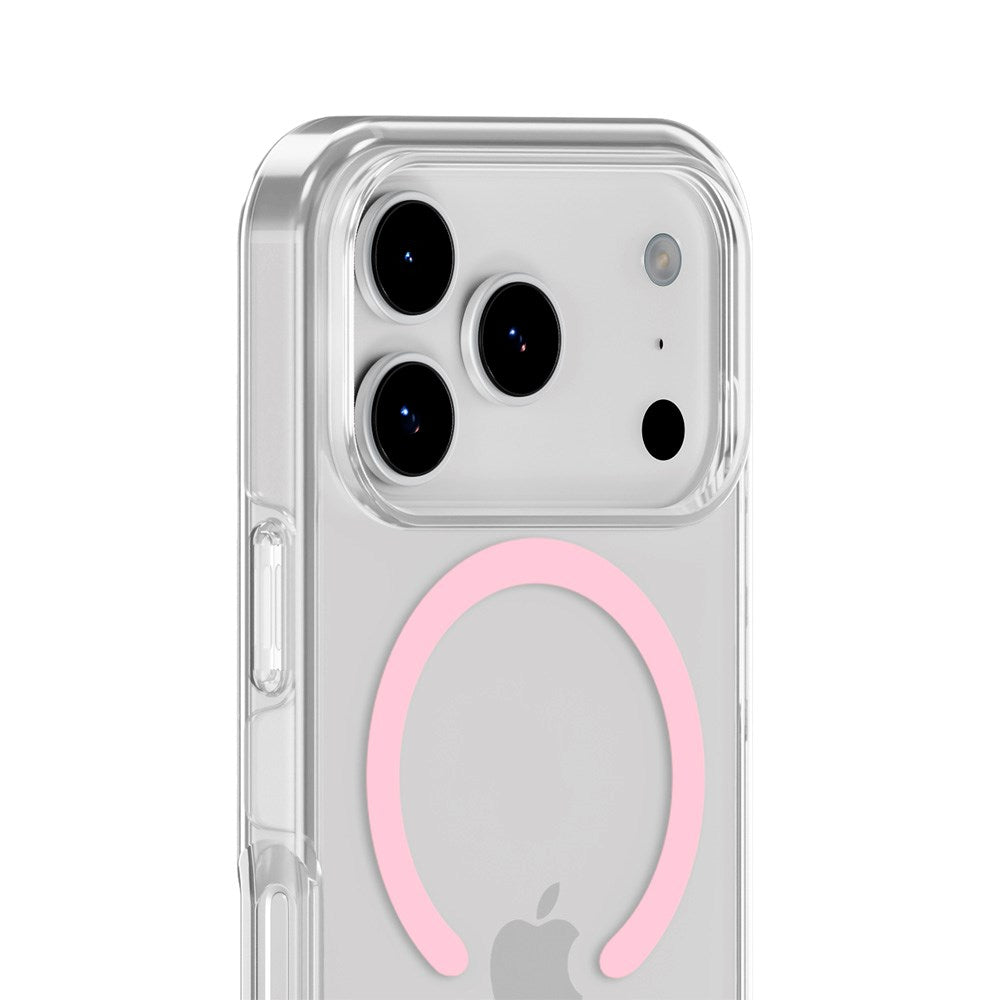 iPhone 17 Pro Max Holdit MagSafe Cover - Transparent / Pink