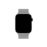 Apple Watch (42/44/SE/45/46/49mm) Holdit Silikone Rem m. Magnetlukning - Sort / Grå