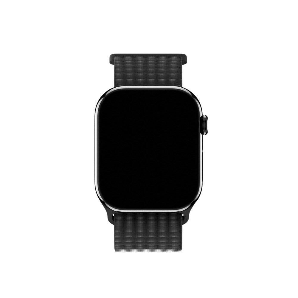 Apple Watch (42/44/SE/45/46/49mm) Holdit Nylon Rem - Sort