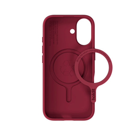 iPhone 17 Holdit Soft MagSafe Cover - Red Velvet