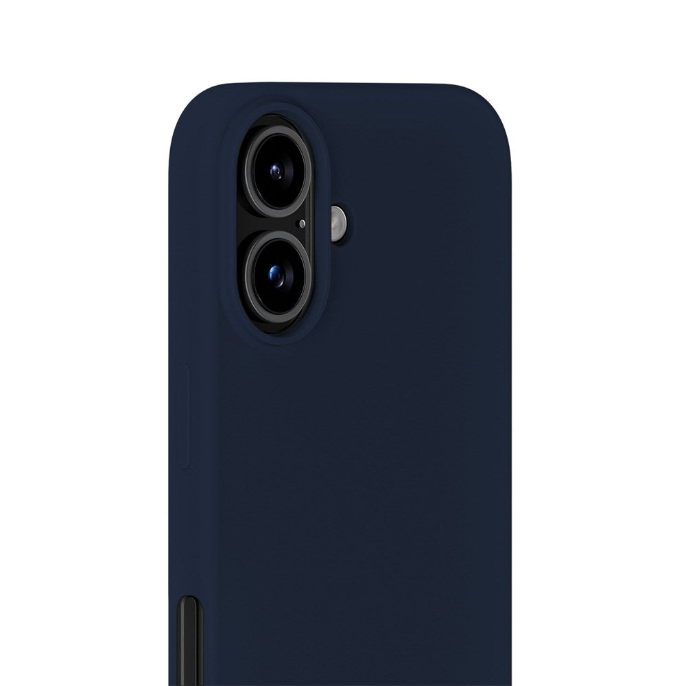 Holdit iPhone 16 Soft Touch Silikone Mobil Cover - Midnight Blue