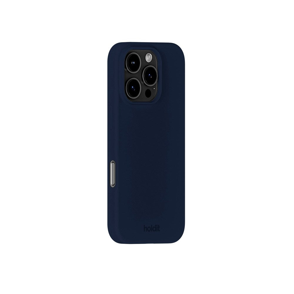Holdit iPhone 16 Pro Max Soft Touch Silikone Mobil Cover - Midnight Blue