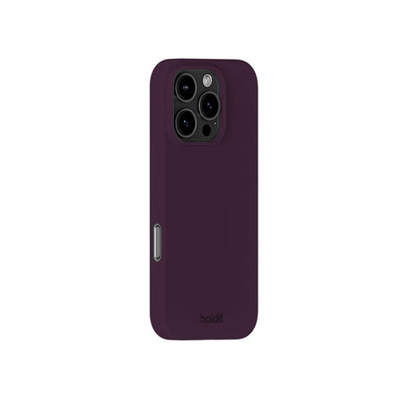 Holdit iPhone 16 Pro Soft Touch Silikone Mobil Cover - Deep Plum