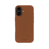 Holdit iPhone 16 Soft Touch Silikone Mobil Cover - Almond Brown