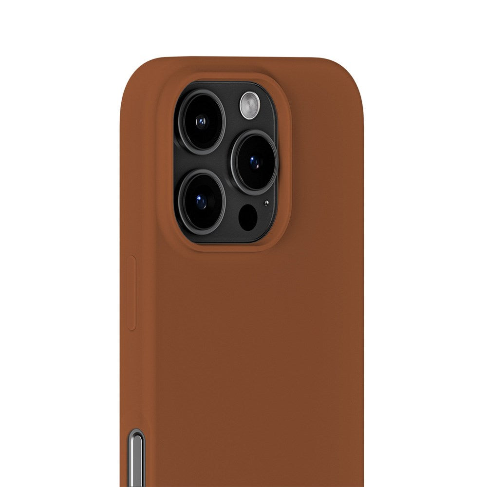 Holdit iPhone 16 Pro Soft Touch Silikone Mobil Cover - Almond Brown