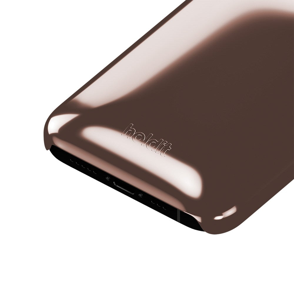 iPhone 12 / 12 Pro Holdit Puffy Case - Chocolate