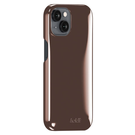 iPhone 16e / 15 / 14 / 13 Holdit Puffy Case - Chocolate