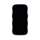 iPhone 16e / 15 / 14 / 13 Holdit Wavy Cover - Midnight Blue / Transparent