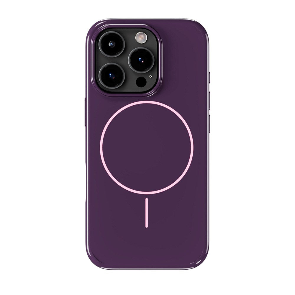 iPhone 16 Pro Holdit Mono Case - MagSafe Kompatibel - Deep Plum / Pink