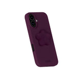 3D Holdit Silicone Sticker - Stjerne - Deep Plum
