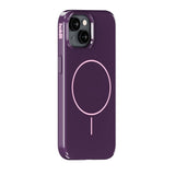 iPhone 16e / 15 / 14 / 13 Holdit Mono Case - MagSafe Kompatibel - Deep Plum / Pink