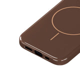 iPhone 17e / 16e / 15 / 14 / 13 Holdit Mono Case - MagSafe Kompatibel - Chocolate / Beige
