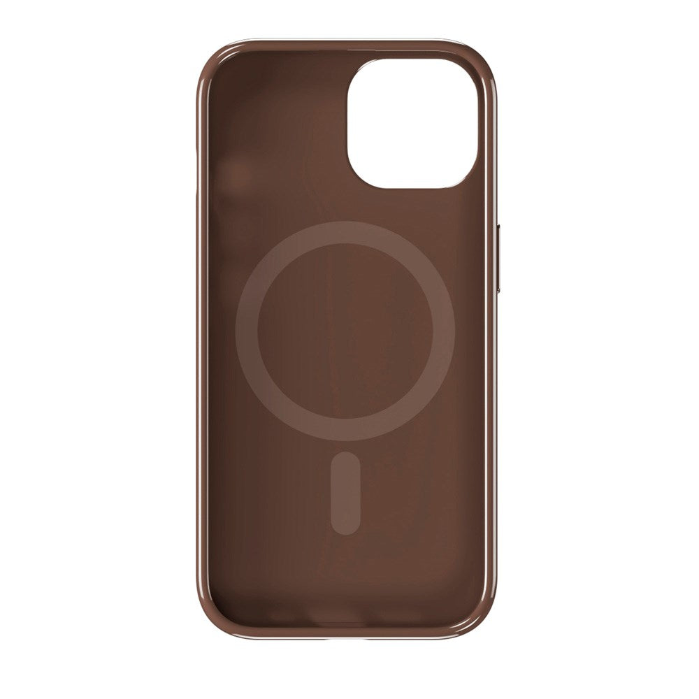 iPhone 17e / 16e / 15 / 14 / 13 Holdit Mono Case - MagSafe Kompatibel - Chocolate / Beige
