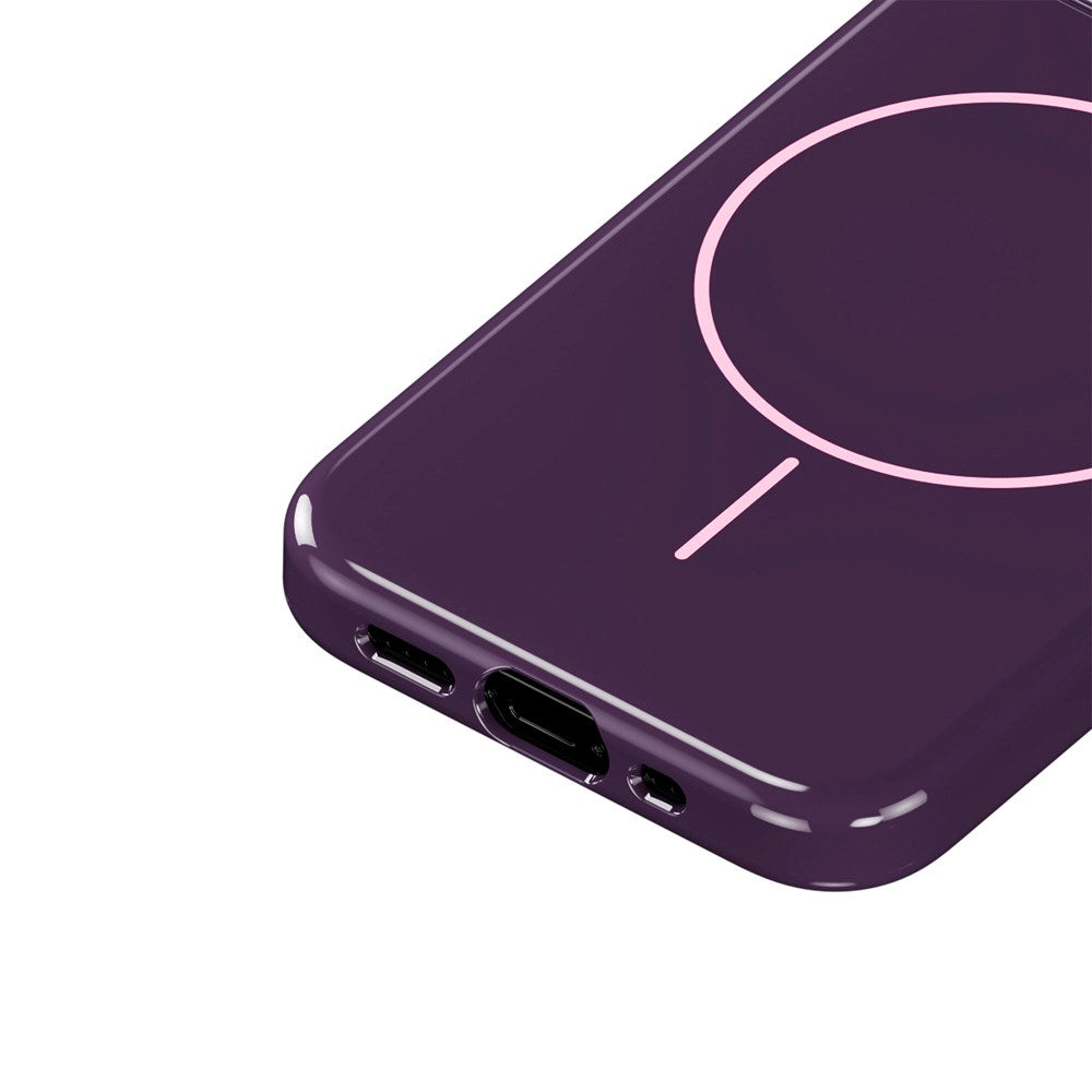 iPhone 12 / 12 Pro Holdit Mono Case - MagSafe Kompatibel - Deep Plum / Pink