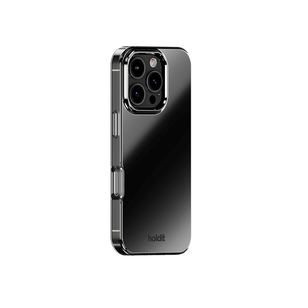 iPhone 16 Pro Holdit Mirror Cover - MagSafe Kompatibel - Sort