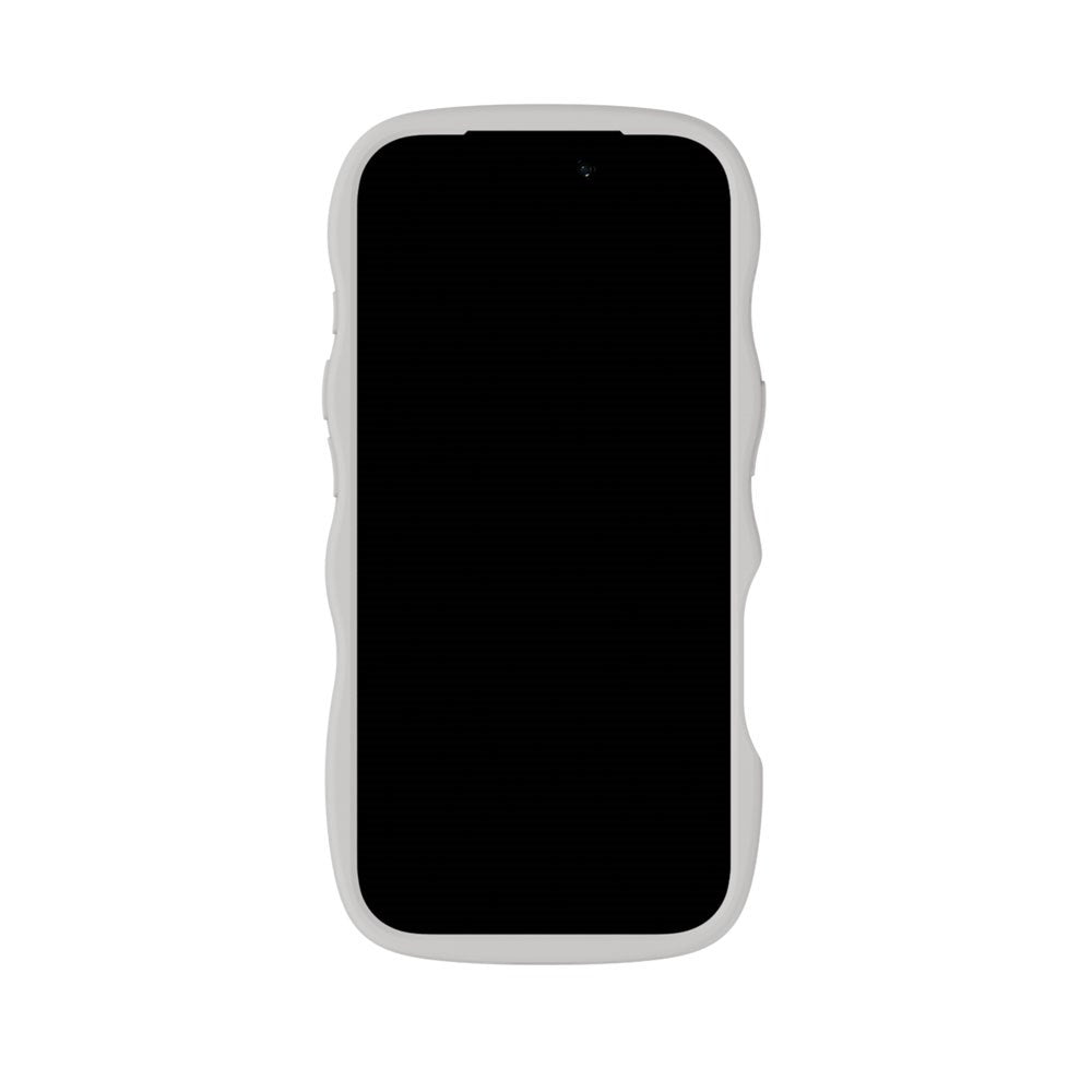 iPhone 18 Pro / 17 Pro Holdit Wavy Cover - Wool Grey / Transparent