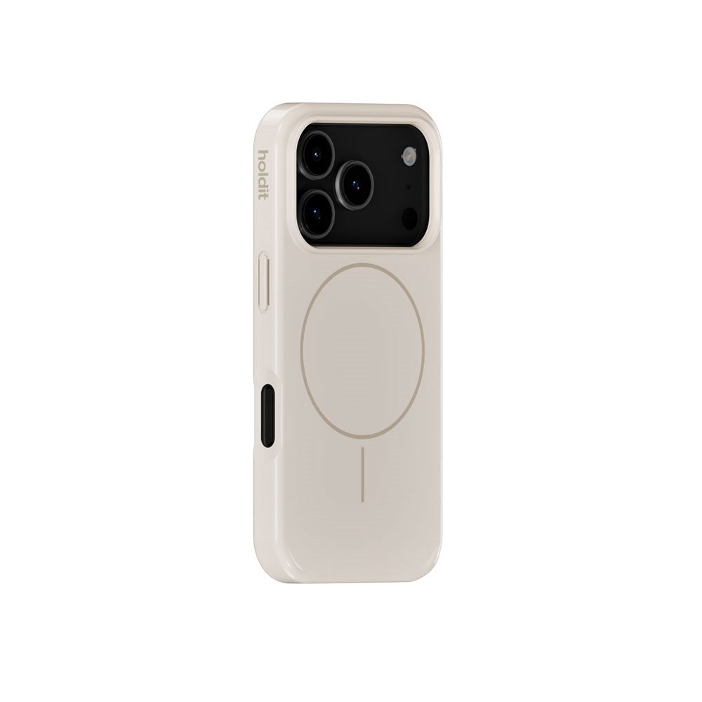iPhone 18 Pro Max / 17 Pro Max Holdit Mono Cover - MagSafe Kompatibel - Light Beige / Beige