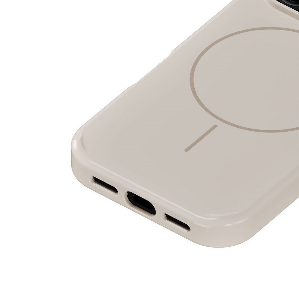 iPhone 18 Pro Max / 17 Pro Max Holdit Mono Cover - MagSafe Kompatibel - Light Beige / Beige