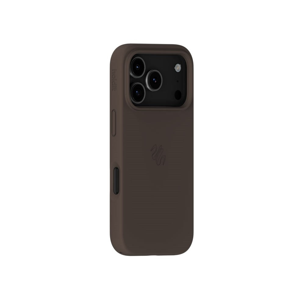 iPhone 18 Pro / 17 Pro Holdit Soft Touch MagSafe Silikone Mobil Cover - Chocolate