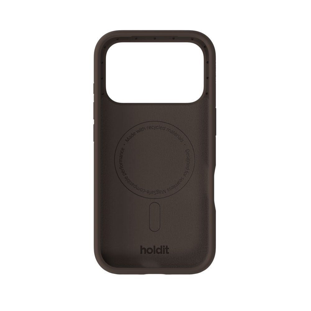 iPhone 18 Pro / 17 Pro Holdit Soft Touch MagSafe Silikone Mobil Cover - Chocolate