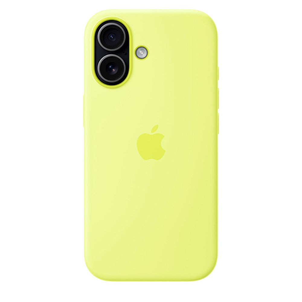 iPhone 17 Original Apple Silikone Cover - MagSafe Kompatibel - Neon Yellow (MGEV4ZM/A)