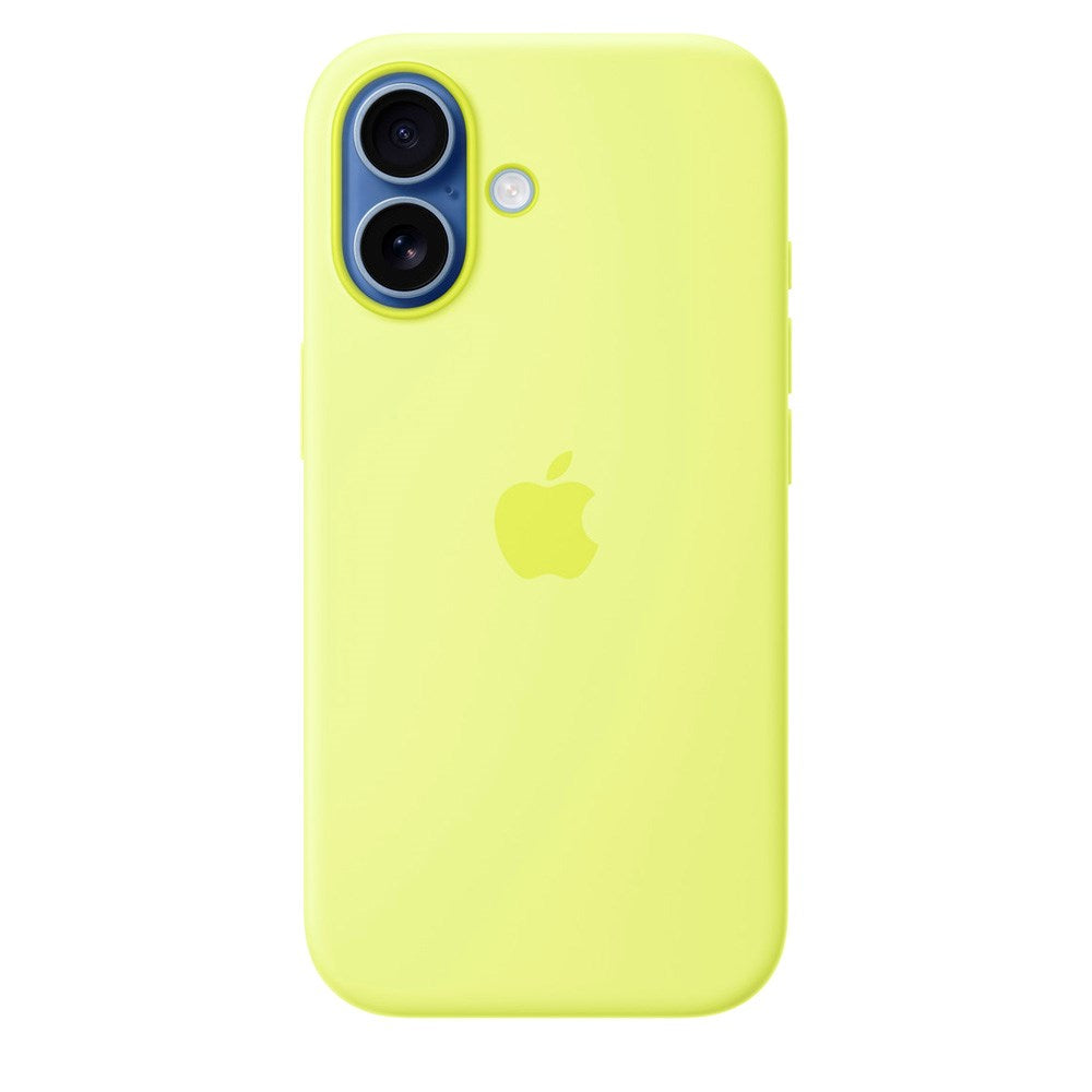 iPhone 17 Original Apple Silikone Cover - MagSafe Kompatibel - Neon Yellow (MGEV4ZM/A)