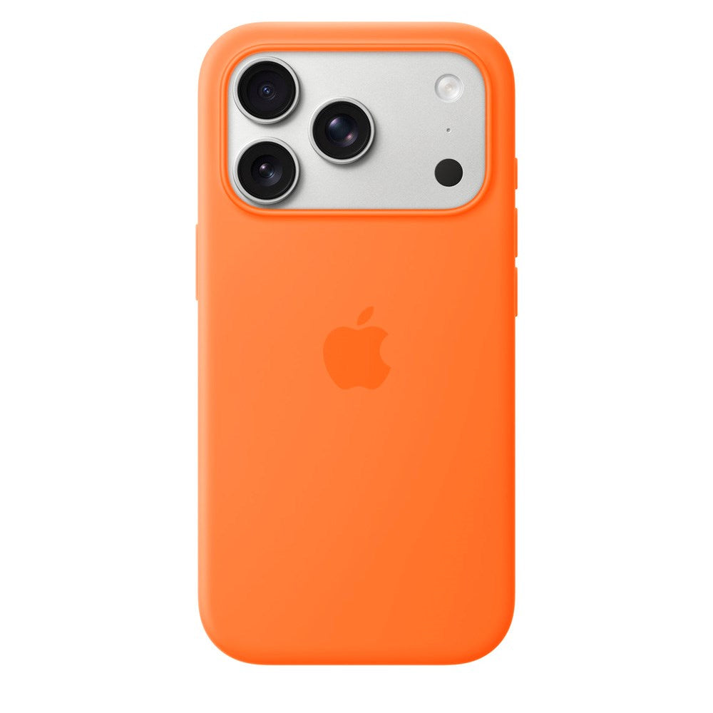 iPhone 17 Pro Original Apple Silikone Cover - MagSafe Kompatibel - Orange (MGFE4ZM/A)