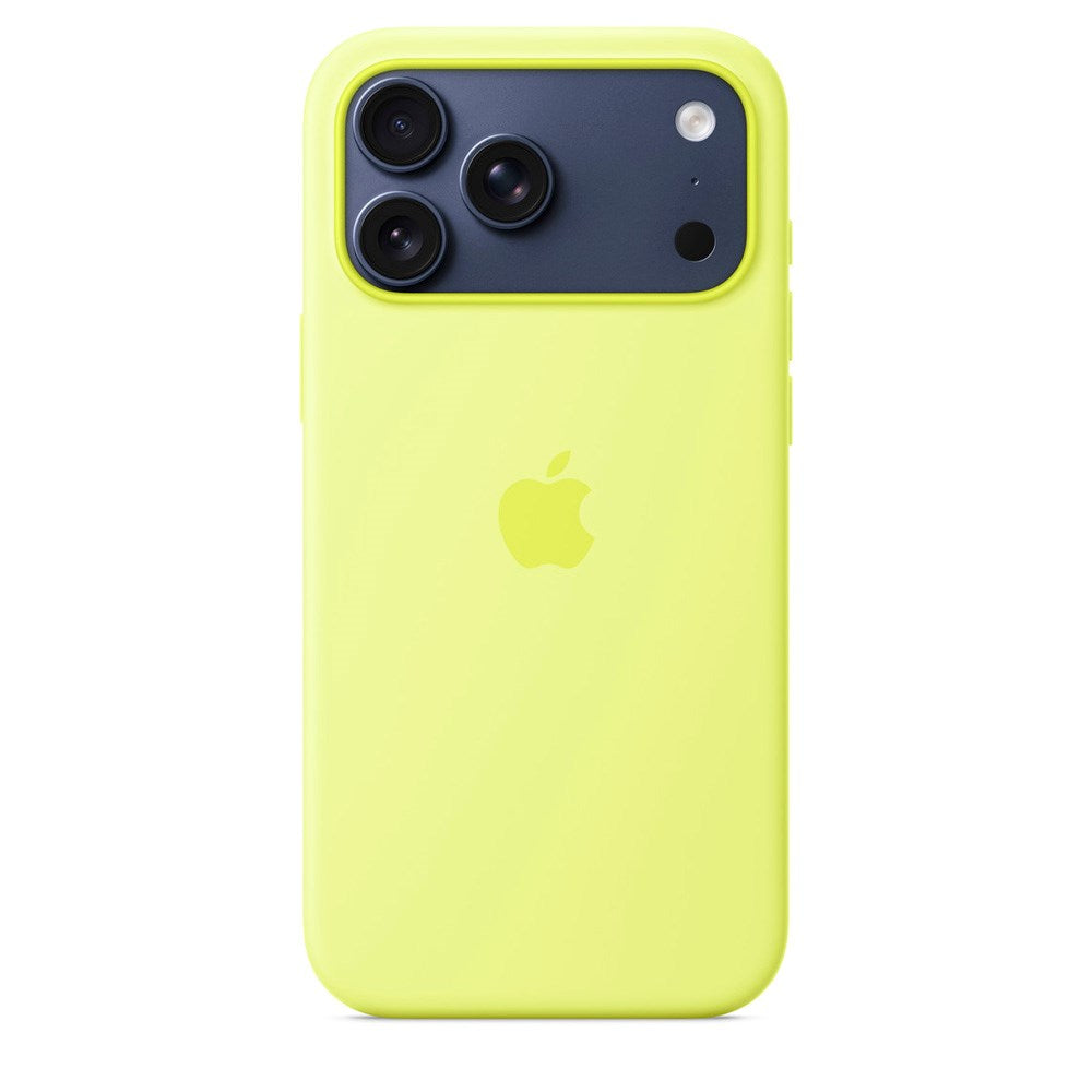 iPhone 17 Pro Max Original Apple Silikone Cover - MagSafe Kompatibel - Neon Yellow (MGFM4ZM/A)