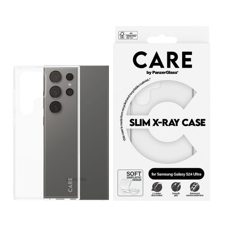 Samsung Galaxy S24 Ultra CARE by PanzerGlass FASHION X-Ray Soft Basic Mobil Cover - Transparent