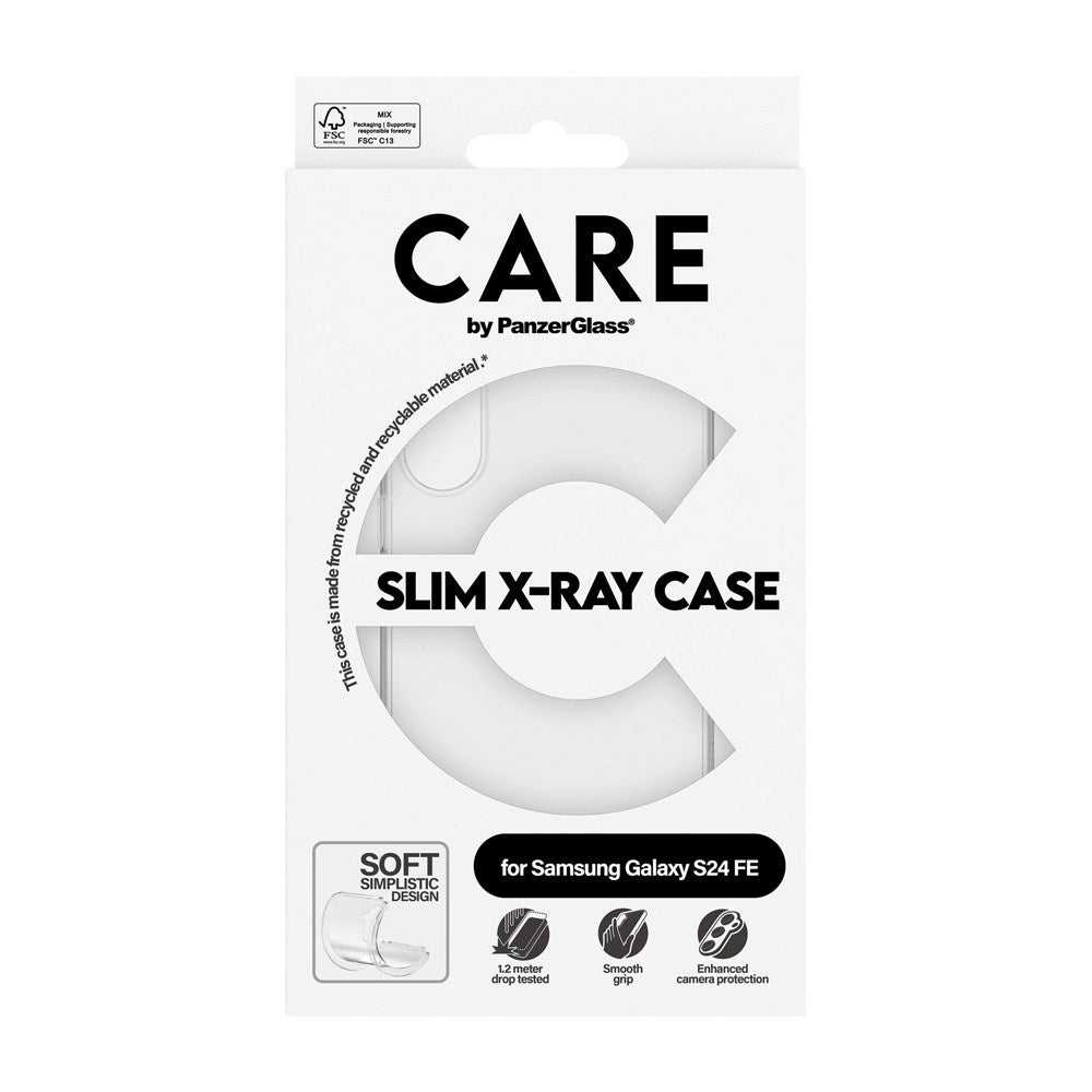 Samsung Galaxy S24 FE CARE by PanzerGlass FASHION X-Ray Soft Basic Mobil Cover - Transparent