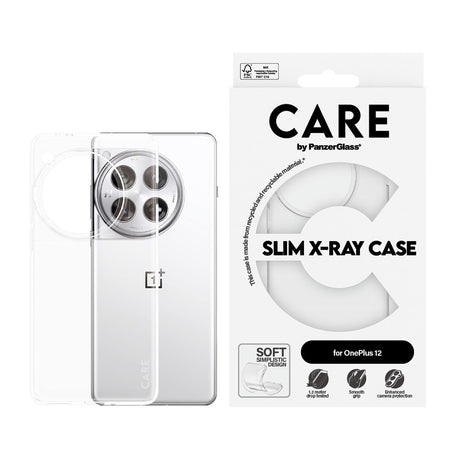 OnePlus 12 CARE by PanzerGlass FASHION X-Ray Soft Basic Mobil Cover - Transparent