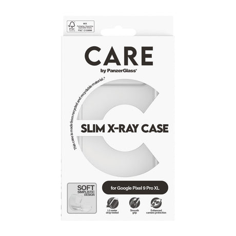 Google Pixel 9 Pro XL CARE by PanzerGlass FASHION X-Ray Soft Basic Mobil Cover - Transparent