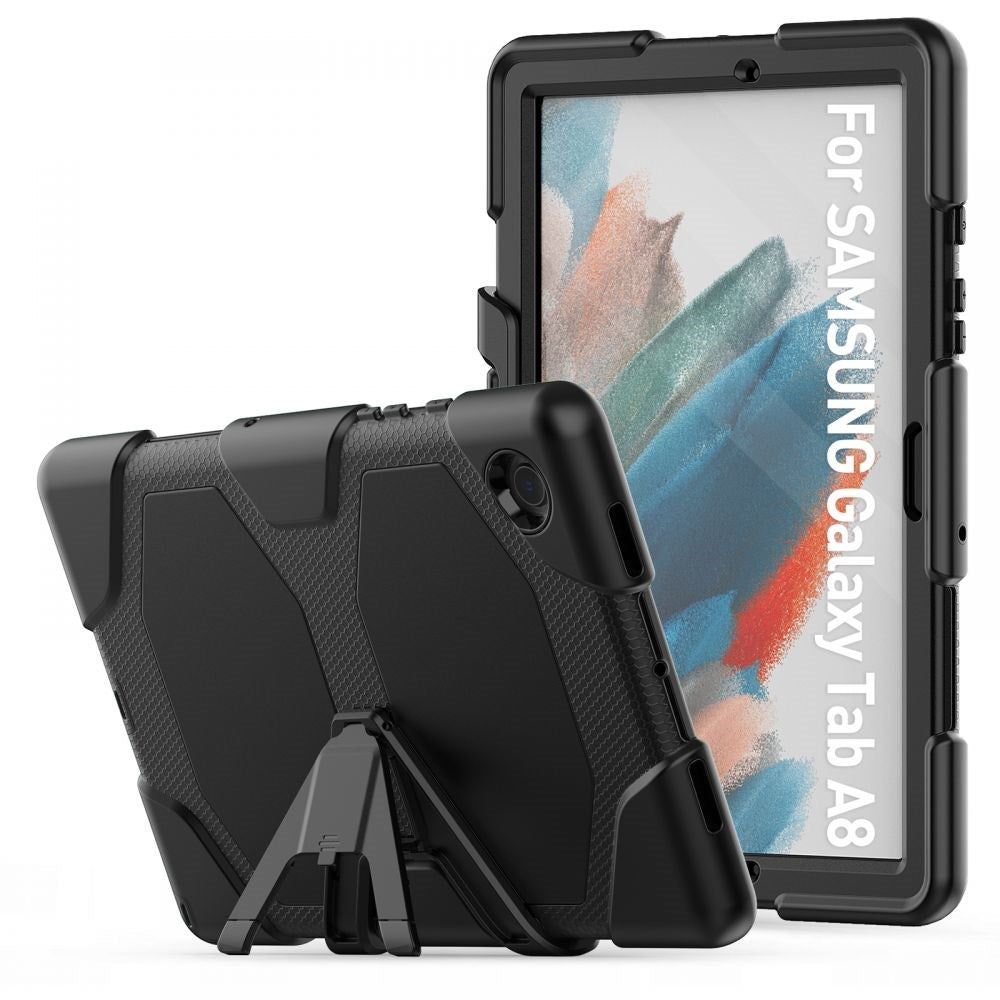 Tech-Protect Samsung Galaxy Tab A8 10.5" (2021) Survive Cover m. Beskyttelsesfilm & Kickstand - Sort