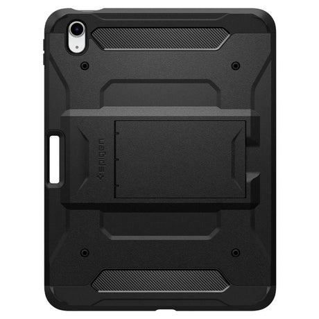Spigen iPad 11" (2025) / iPad 10.9" (2024/2022) Tough Armor Pro Bagside Cover m. Apple Pencil Holder & Kickstand - Sort