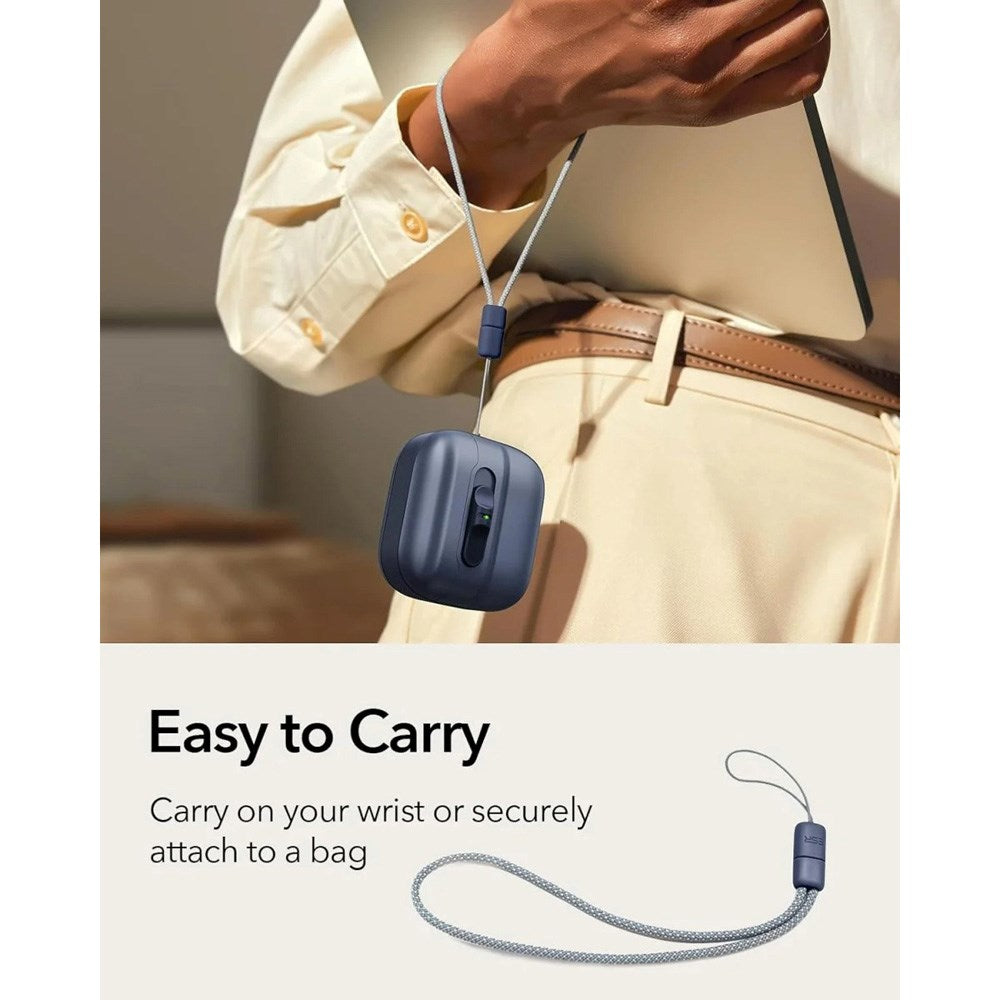 AirPods (4. Gen.) ESR Pulse Cover m. Lås - MagSafe Kompatibel - Blå