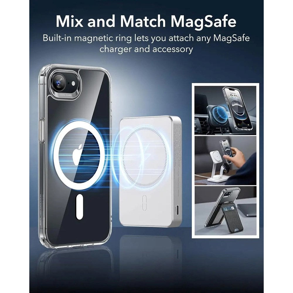 ESR - iPhone 17e / 16e - Classic Hybrid Cover - MagSafe Kompatibel - Gennemsigtig