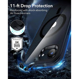 ESR - iPhone 16e - Classic Hybrid Cover - MagSafe Kompatibel - Gennemsigtig / Sort