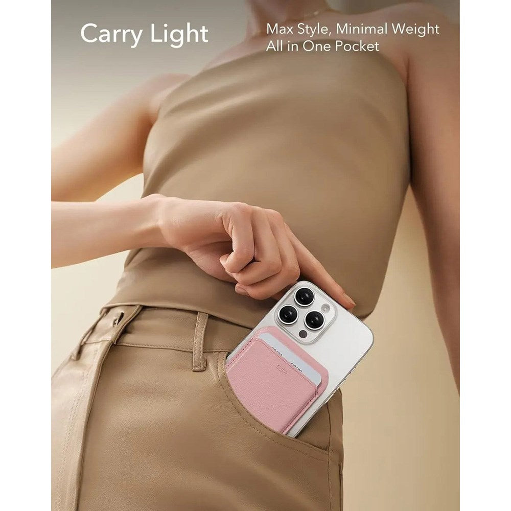 ESR MagSafe Kortholder m. Indbygget Ståfunktion - Lyserød