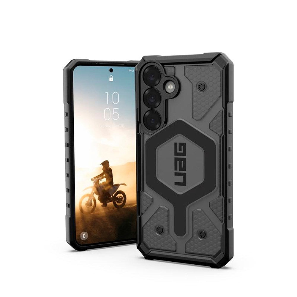 UAG Samsung Galaxy S25 PATHFINDER Series Bagside Cover - Qi Kompatibel - Clear / Ash