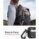 ESR AirPods Pro (3. gen.) Cyber FlickLock Case m. Karabinhage & Lås - Sort