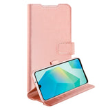 Samsung Galaxy A16 - Vivanco Classic Wallet Flip Cover - Pung - Lyserød