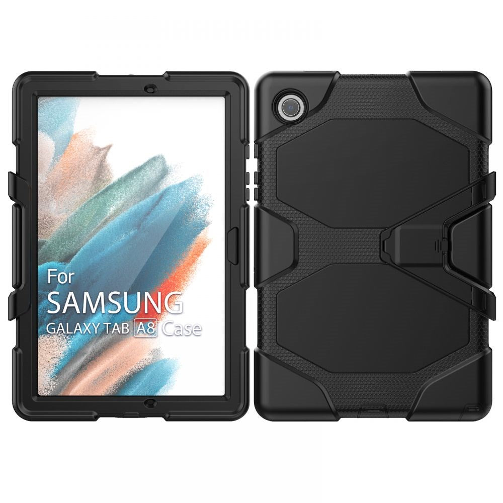 Tech-Protect Samsung Galaxy Tab A8 10.5" (2021) Survive Cover m. Beskyttelsesfilm & Kickstand - Sort