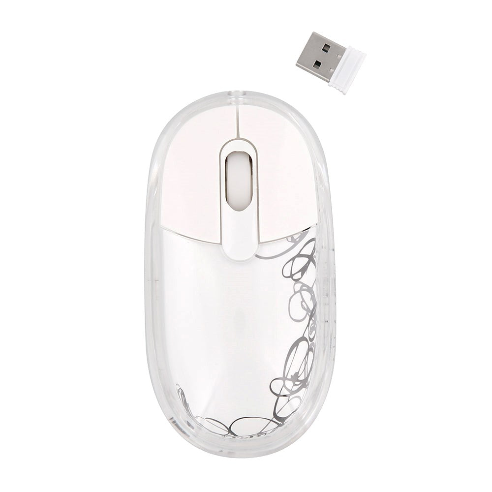 T'NB Souris Sans Fil Trådløs USB-A Mus med Lys - Gennemsigtig / Multi