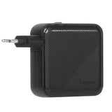 Targus 100W PD Vægoplader m. 2 x USB-C, 2 x USB-A og Rejseadaptere - Sort