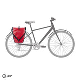ORTLIEB Back-Roller 20L Cykeltaske (42 x 32 x 17cm) - Rød / Sort