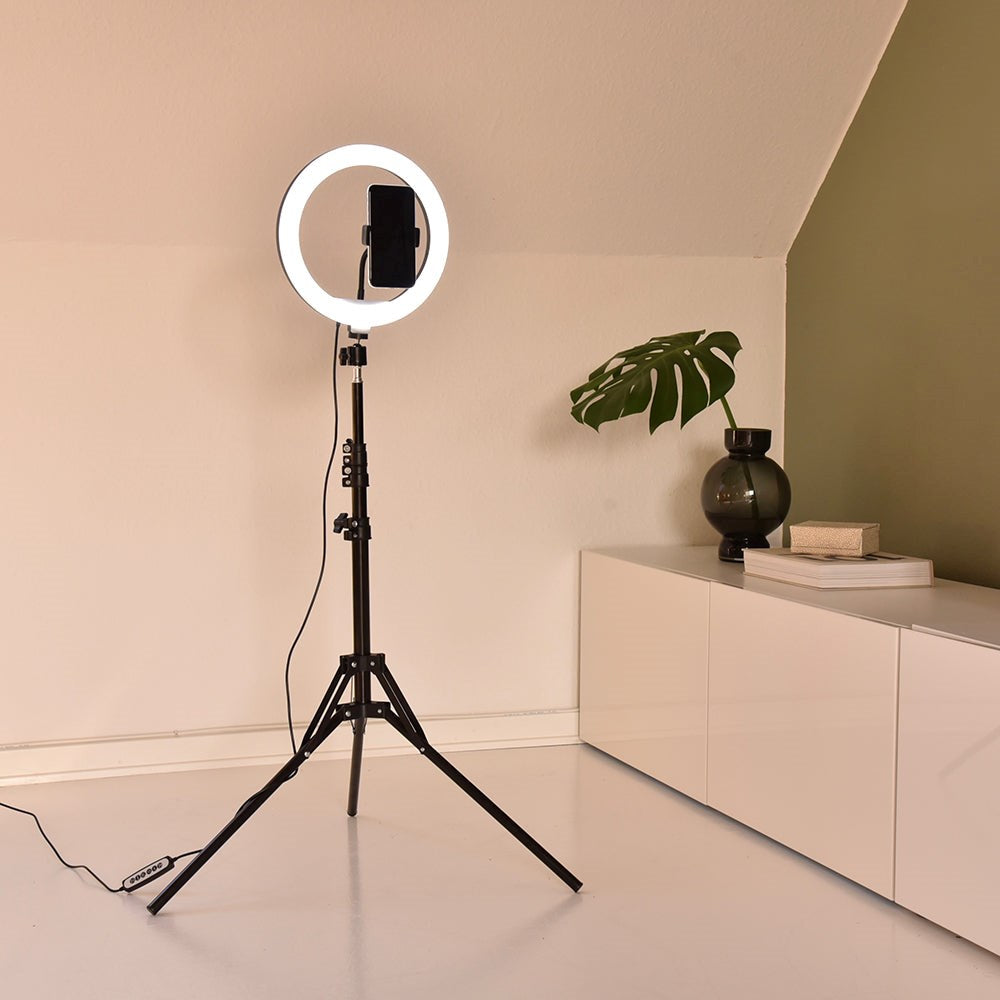 4smarts LoomiPod Selfie Tripod m. RGB Ring Light & Opbevaringstaske - (DEMO)