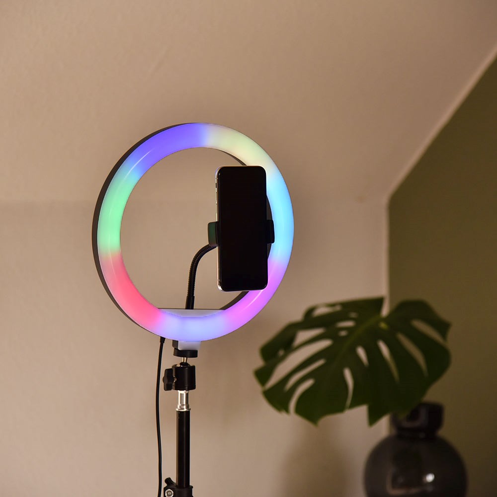 4smarts LoomiPod Selfie Tripod m. RGB Ring Light & Opbevaringstaske - (DEMO)